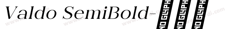 Valdo SemiBold字体转换